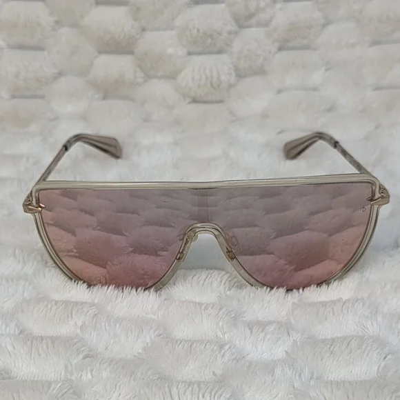 Rag & Bone Pink Shield Sunglasses - Picture 9 of 16
